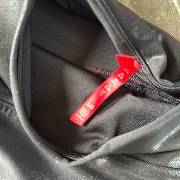 SPANX Black Faux Leather Leggings - L - Picture 2 of 4